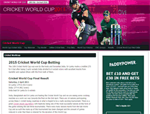 Tablet Screenshot of cricket-worldcup.net